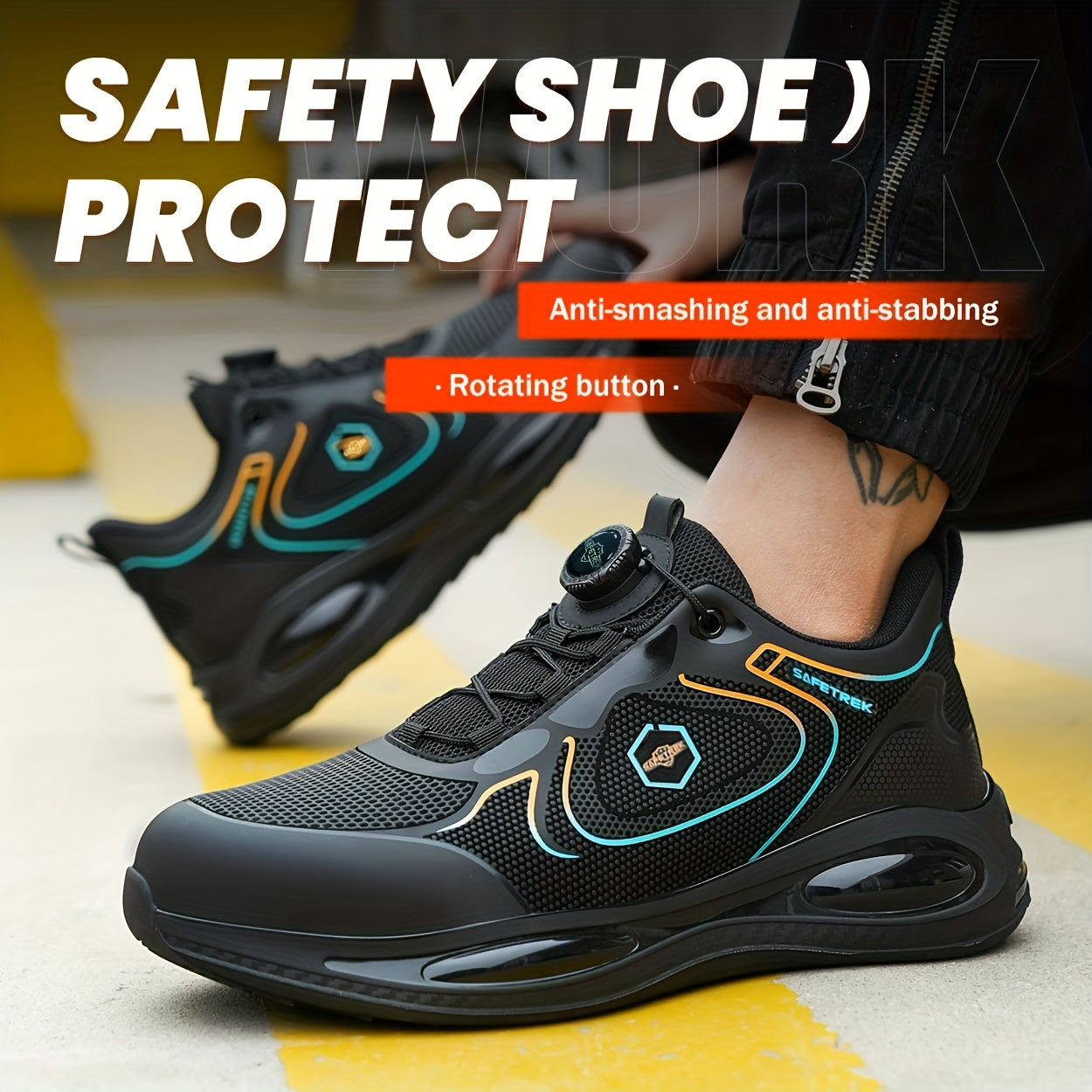 Men's Sneakers - Breathable Mesh & Non-Slip Sole – view 7