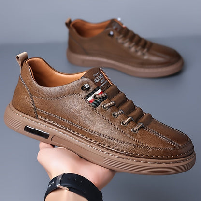 Men's Sneakers - Breathable Mesh Non-Slip Sole for Everyday Wear – Brown option – view 2