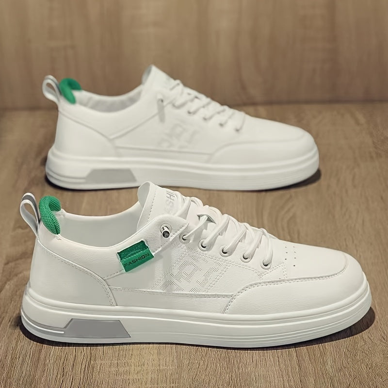 Men's Sneakers - Comfort Fit for Outdoor & – White / Khaki – main product image