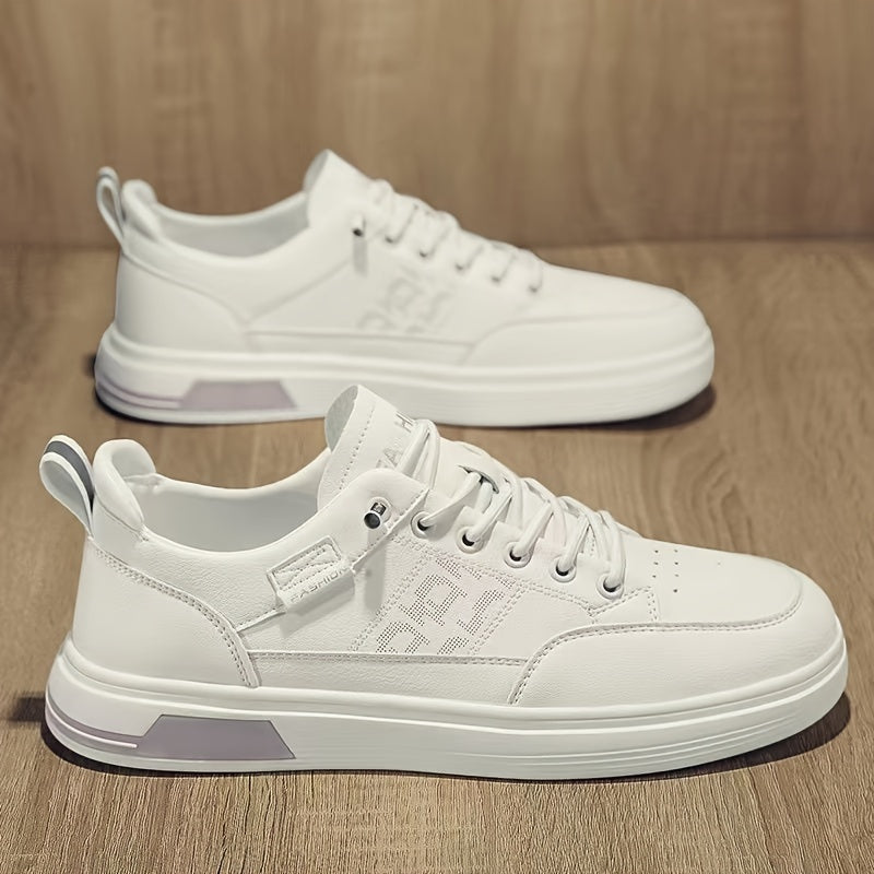 Men's Sneakers - Comfort Fit for Outdoor & – White / Khaki – view 4