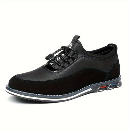 Men's Sneakers - Everyday Comfort & Durable Sole – Black / Dark Brown – view 2