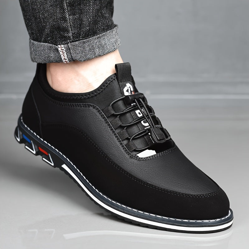 Men's Sneakers - Everyday Comfort & Durable Sole – Black / Dark Brown – view 3