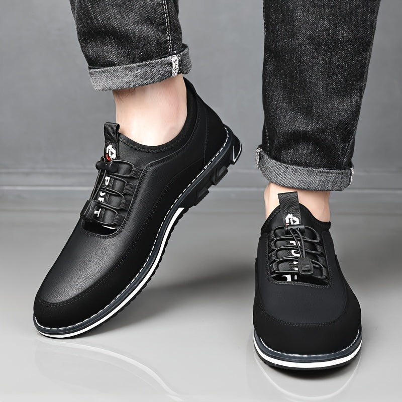 Men's Sneakers - Everyday Comfort & Durable Sole – Black / Dark Brown – view 7