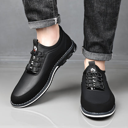 Men's Sneakers - Everyday Comfort & Durable Sole – Black / Dark Brown – view 7