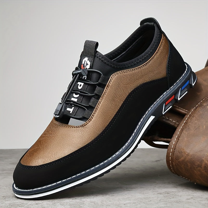 Men's Sneakers - Everyday Comfort & Durable Sole – Black / Dark Brown – Black option – view 4