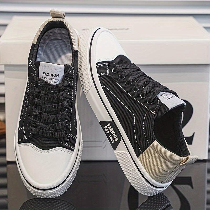 Men's Sneakers - Lace-Up Fit – Beige option – view 3