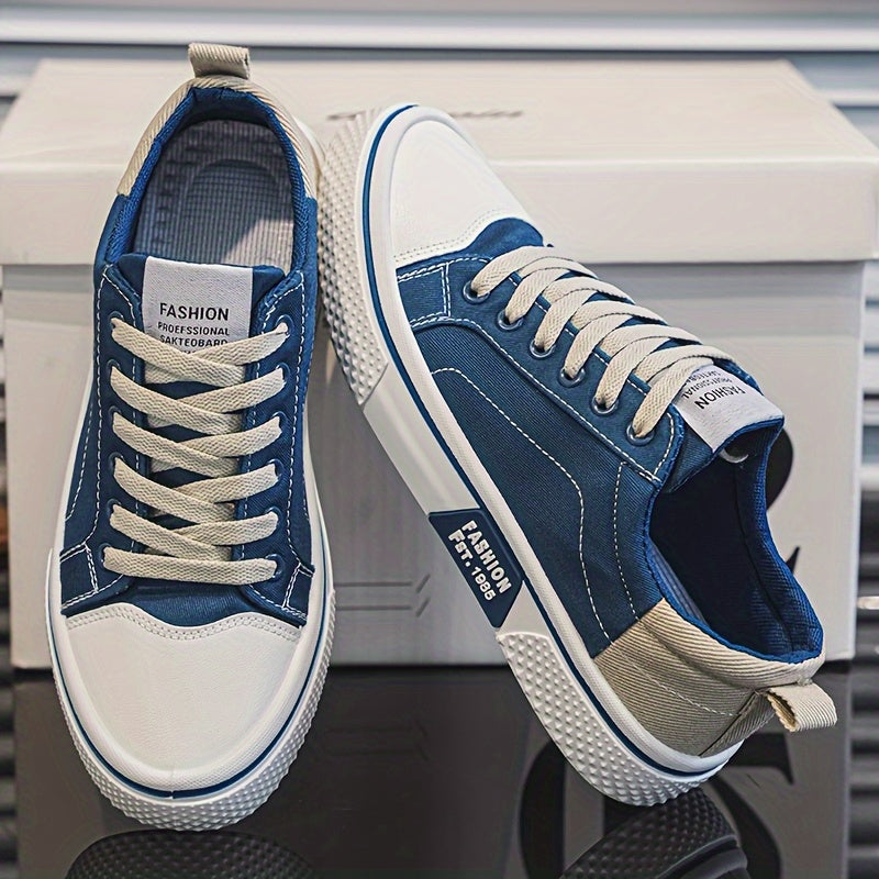 Men's Sneakers - Lace-Up Fit – Beige option – view 5