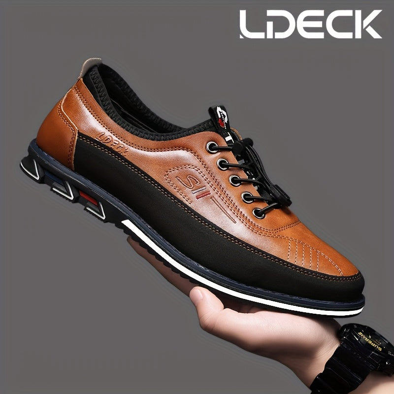 Men's Sneakers – Lace-Up for Everyday Wear – Brown / Black – view 49