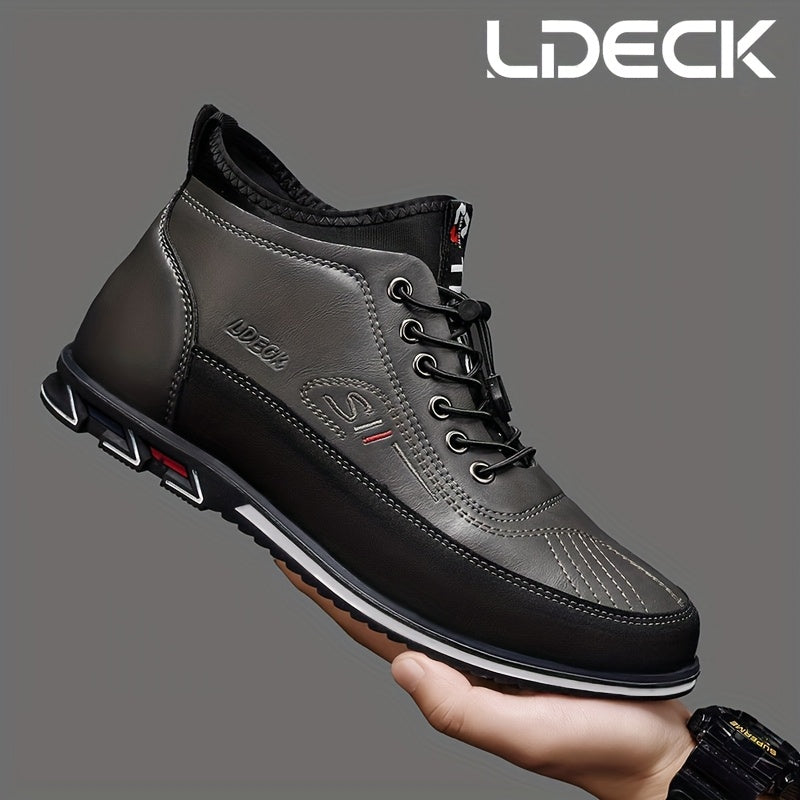 Men's Sneakers – Lace-Up for Everyday Wear – Brown / Black – Brown option – view 7