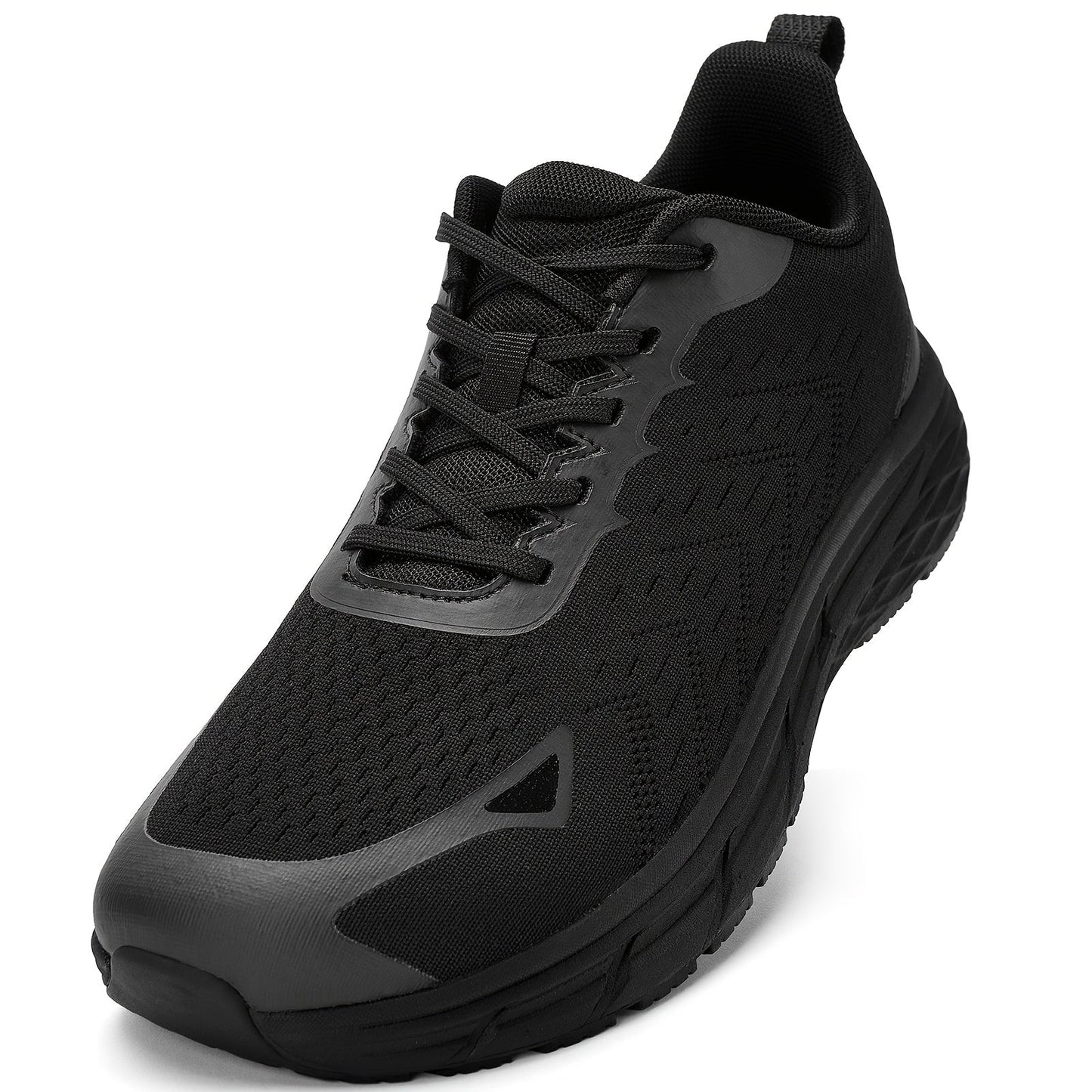 Men's Sneakers - Non-Slip Sole & Breathable Comfort – Black – Black option – view 2