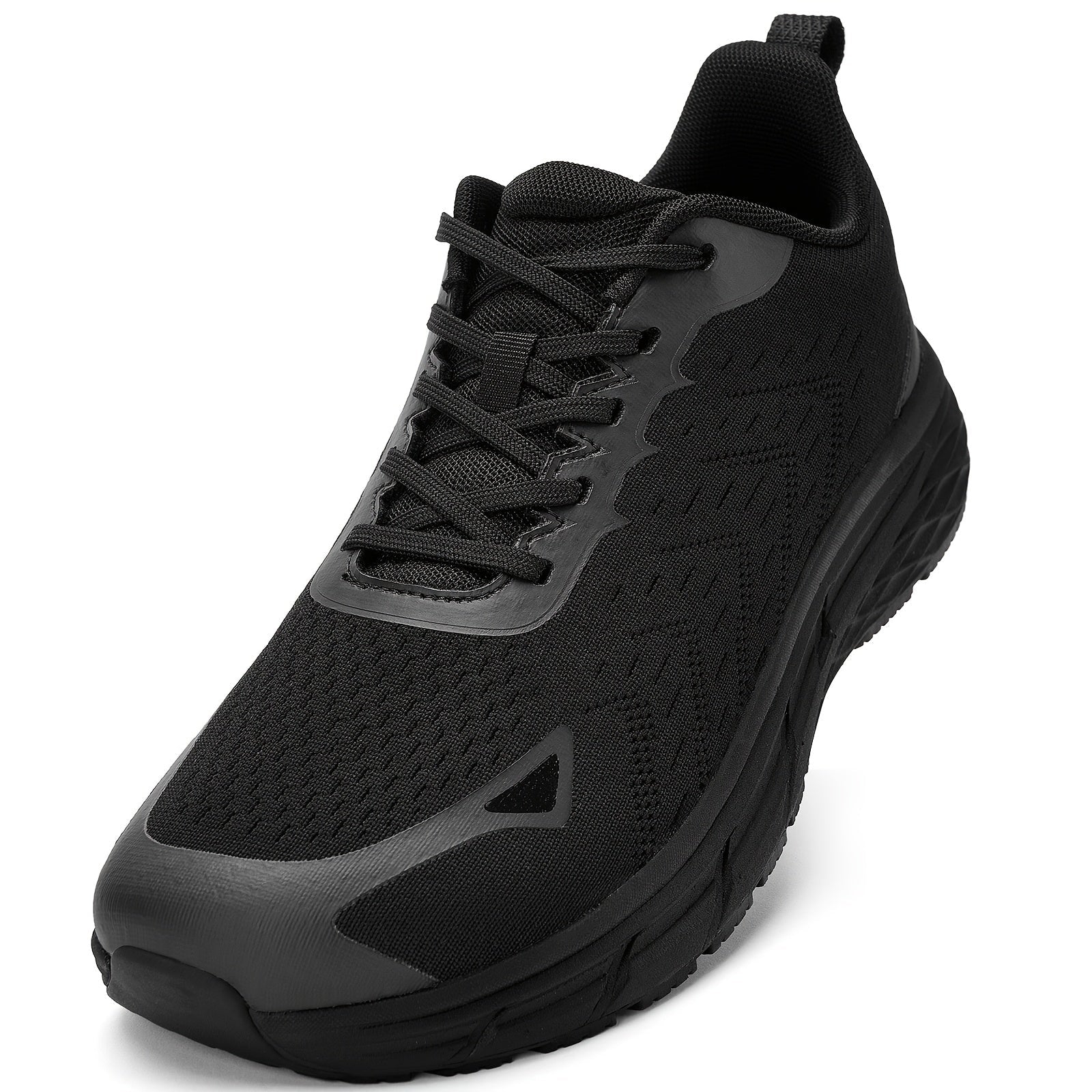 Men's Sneakers - Non-Slip Sole & Breathable Comfort – Black – Black option – view 2