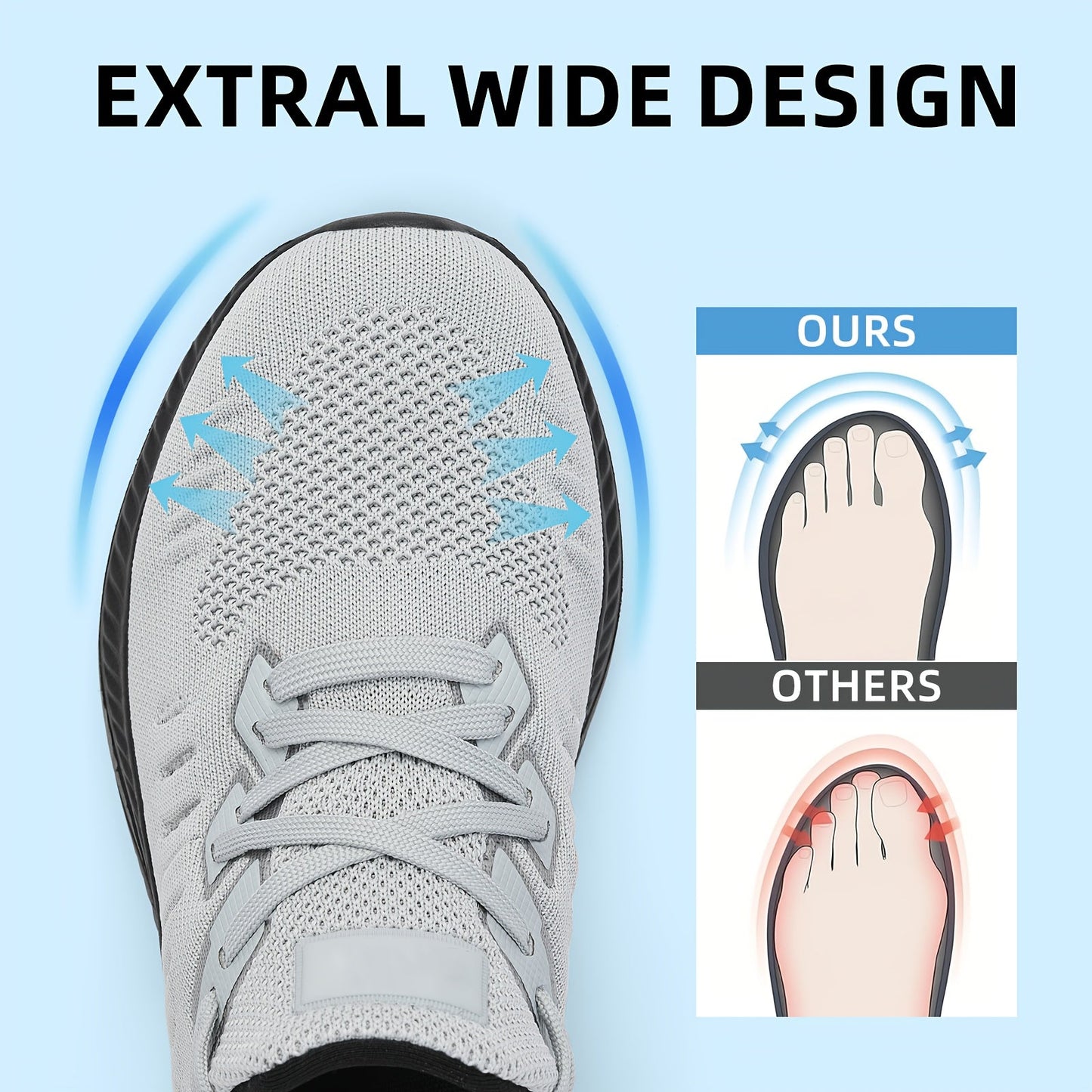 Men's Sneakers - Non-Slip Sole & Breathable Comfort – Sizes US 8–US 14 – view 2