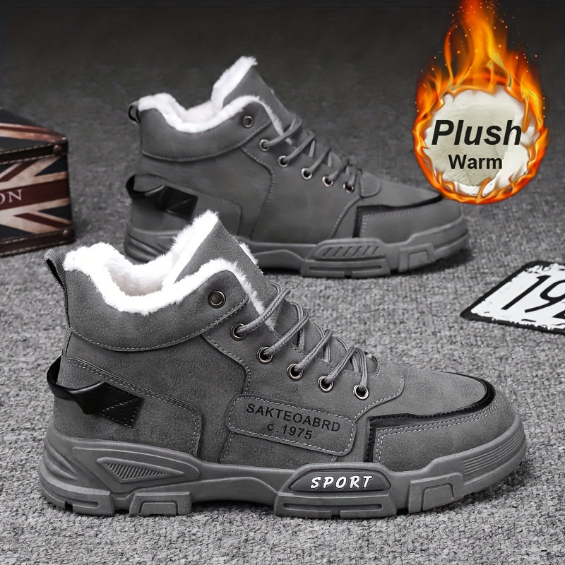 Men's Sneakers - Non-Slip Sole & Lace-Up Fit – Black option – main product image