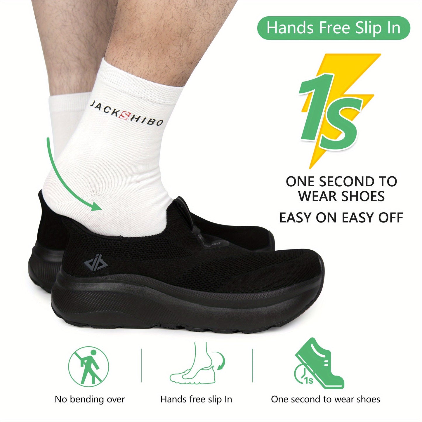 Men's Sneakers – Wide Toe Box Breathable Mesh for Everyday Wear detail view