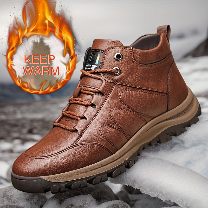 Men's Snow Boots - Non-Slip Sole – Black option – main product image