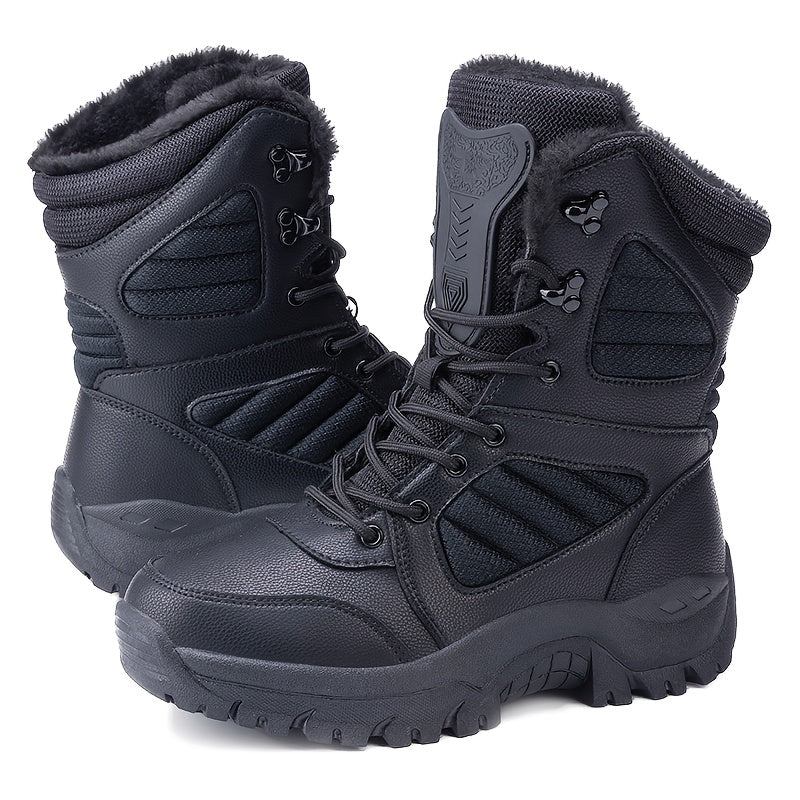 Men's Snow Boots - Non-Slip Sole Plush Lined for Beach & Water – Khaki option – view 5