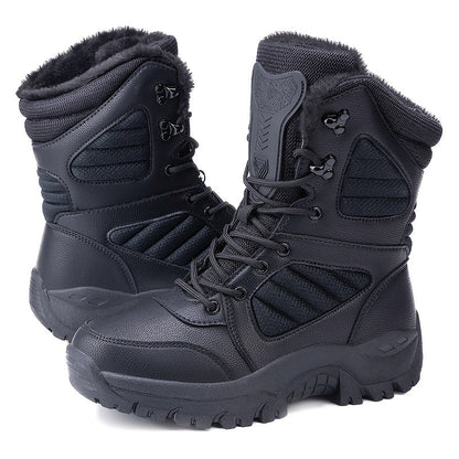 Men's Snow Boots - Non-Slip Sole Plush Lined for Beach & Water – Khaki option – view 5