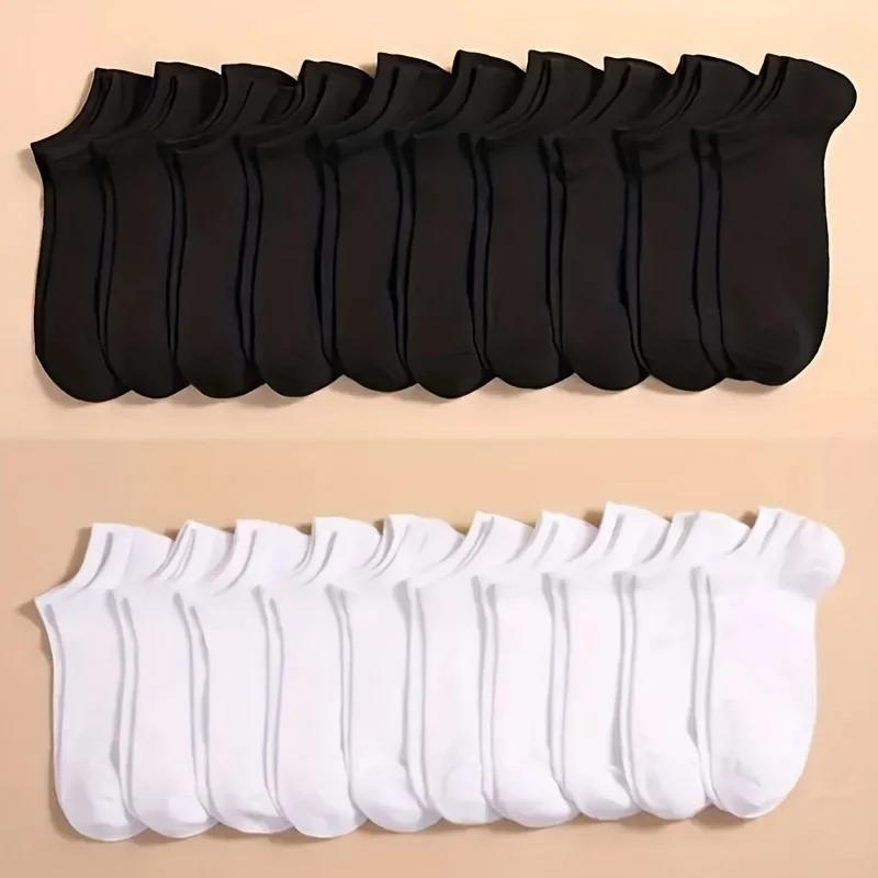 Men's Solid Color Ankle Socks - 40-Pair Pack – view 5