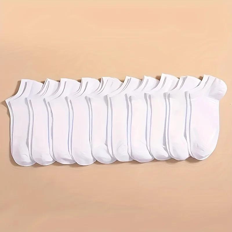 Men's Solid Color Ankle Socks - 40-Pair Pack – view 10
