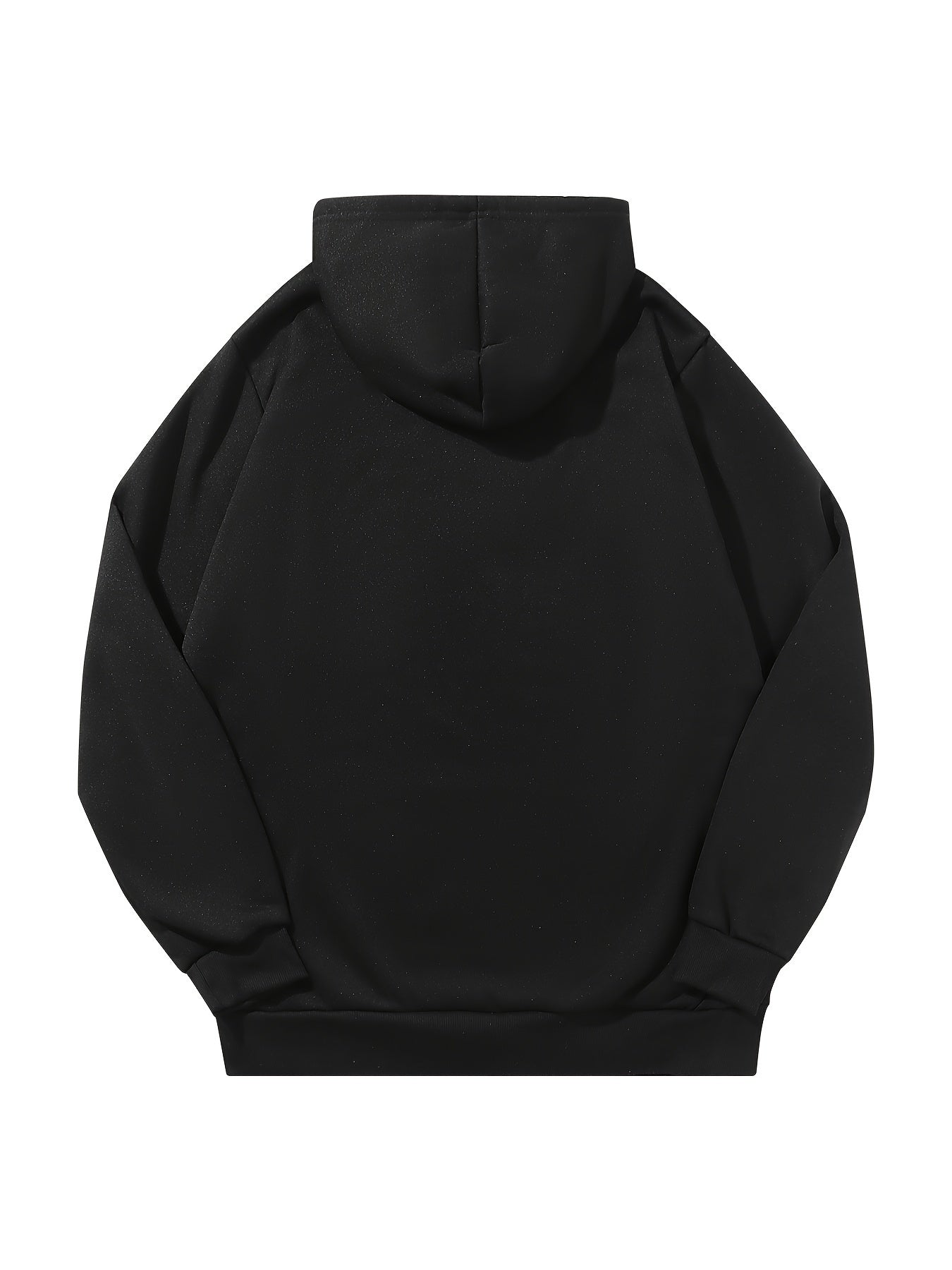 Men's Solid Color Hoodie - Long Sleeve Relaxed Fit – view 4