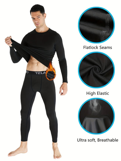 Men's Solid Color Performance Shirt - Long Sleeve – Black / Sizes S–XXL – view 6