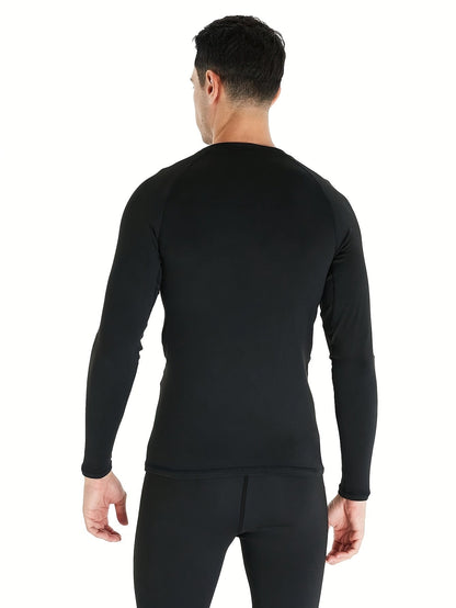 Men's Solid Color Performance Shirt - Long Sleeve – Black / Sizes S–XXL – view 11