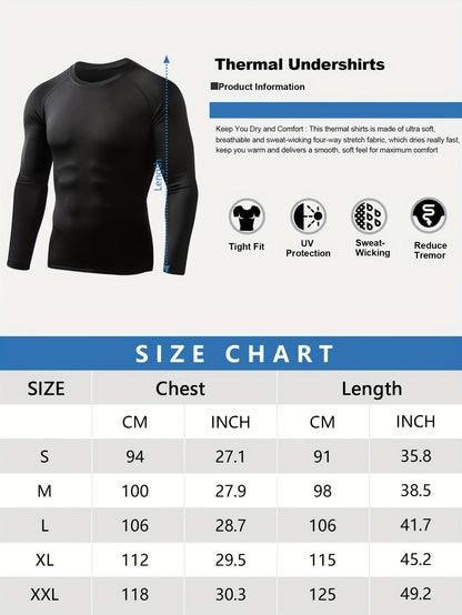 Men's Solid Color Performance Shirt - Long Sleeve – Black / Sizes S–XXL – view 17