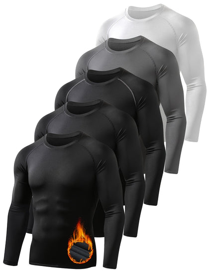Men's Solid Color Performance Shirt - Long Sleeve – Black / Sizes S–XXL – view 23