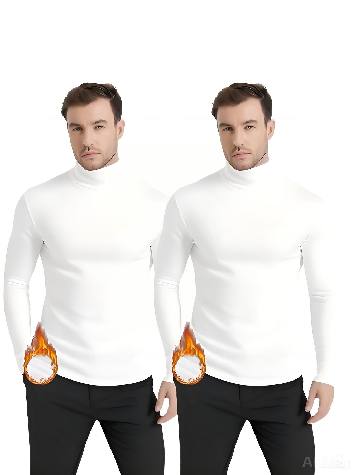 Men's Solid Color Performance Shirt - Long Sleeve – Grey / Black – view 5