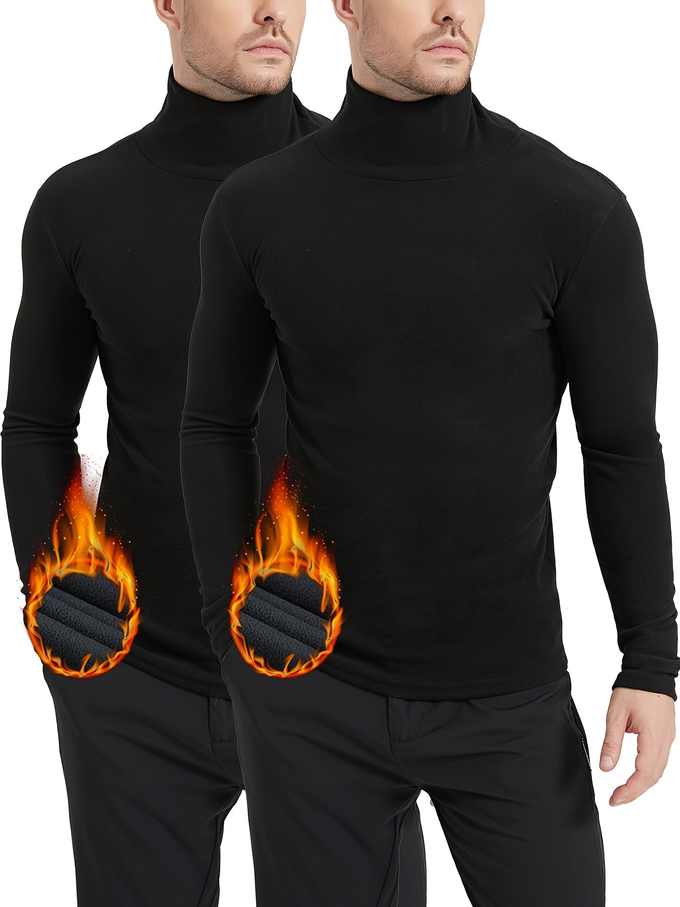 Men's Solid Color Performance Shirt - Long Sleeve – Grey / Black – view 7
