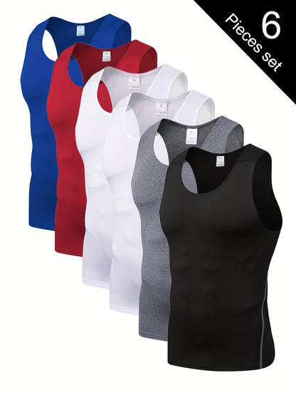 Men's Solid Color Performance Shirt - Sleeveless – 10-Variant Selection – view 10