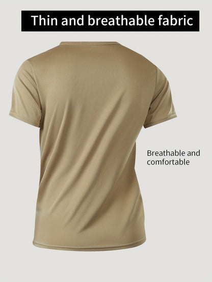 Men's Solid Color Performance T-Shirt - Crew Neck – view 3