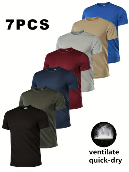 Men's Solid Color Performance T-Shirt - Crew Neck – view 10