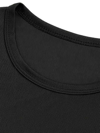 Men's Solid Color Performance T-Shirt - Crew Neck Short Sleeve – Colorway 80901 detail view