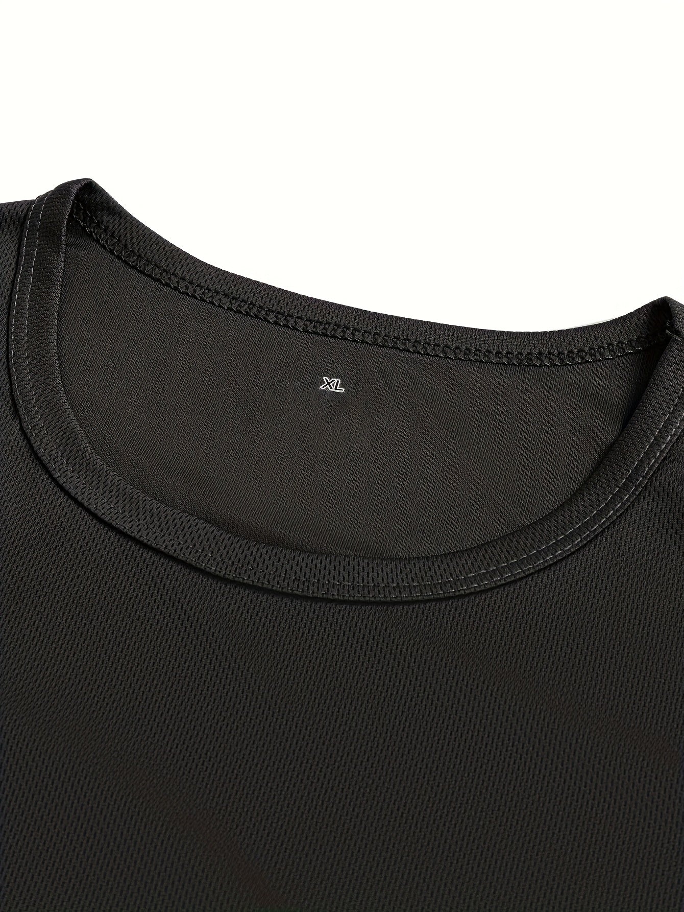 Men's Solid Color Performance T-Shirt - Crew Neck Sleeveless detail view