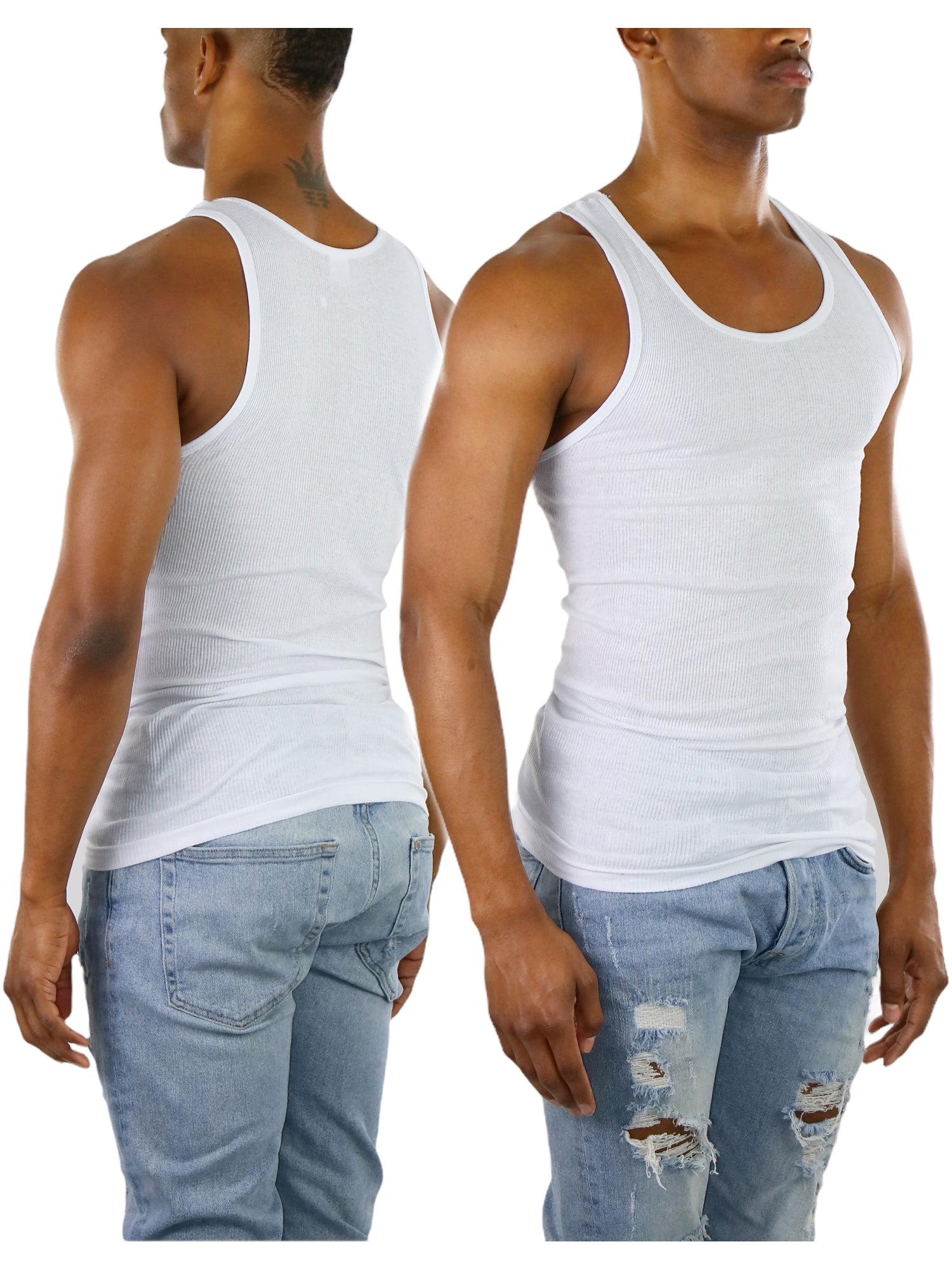Men's Solid Color Shirt - Classic Neck Short Sleeve – 3 Pack – view 3
