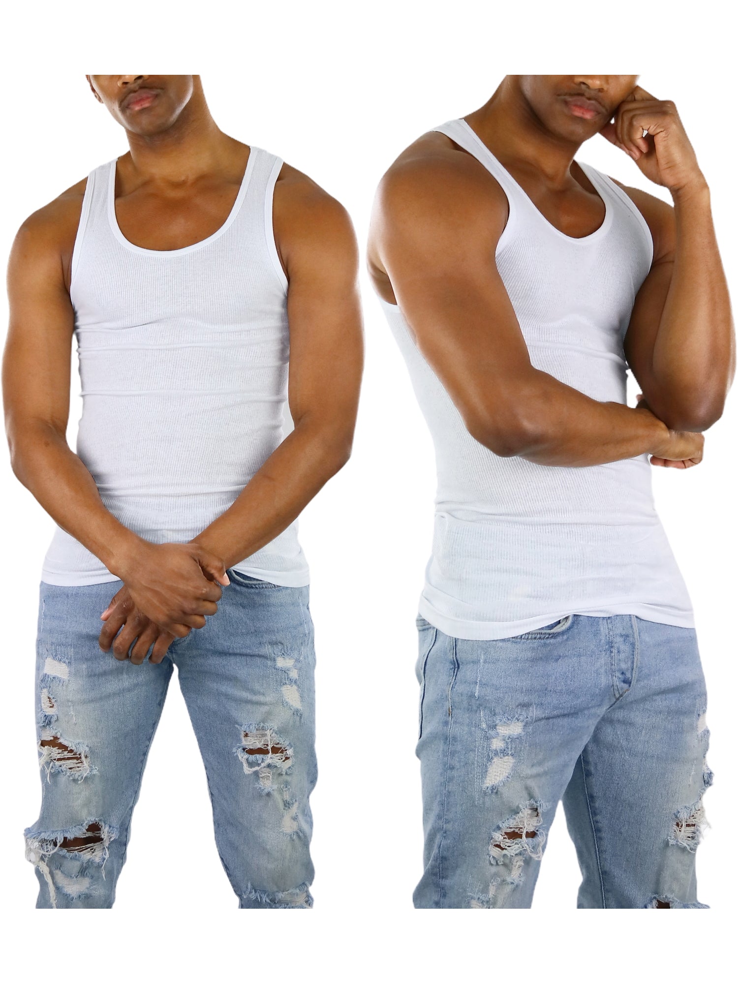 Men's Solid Color Shirt - Classic Neck Short Sleeve – 3 Pack – view 5