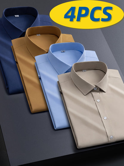 Men's Solid Color Shirt - Collared Long Sleeve – BYZ / BLFL – view 3