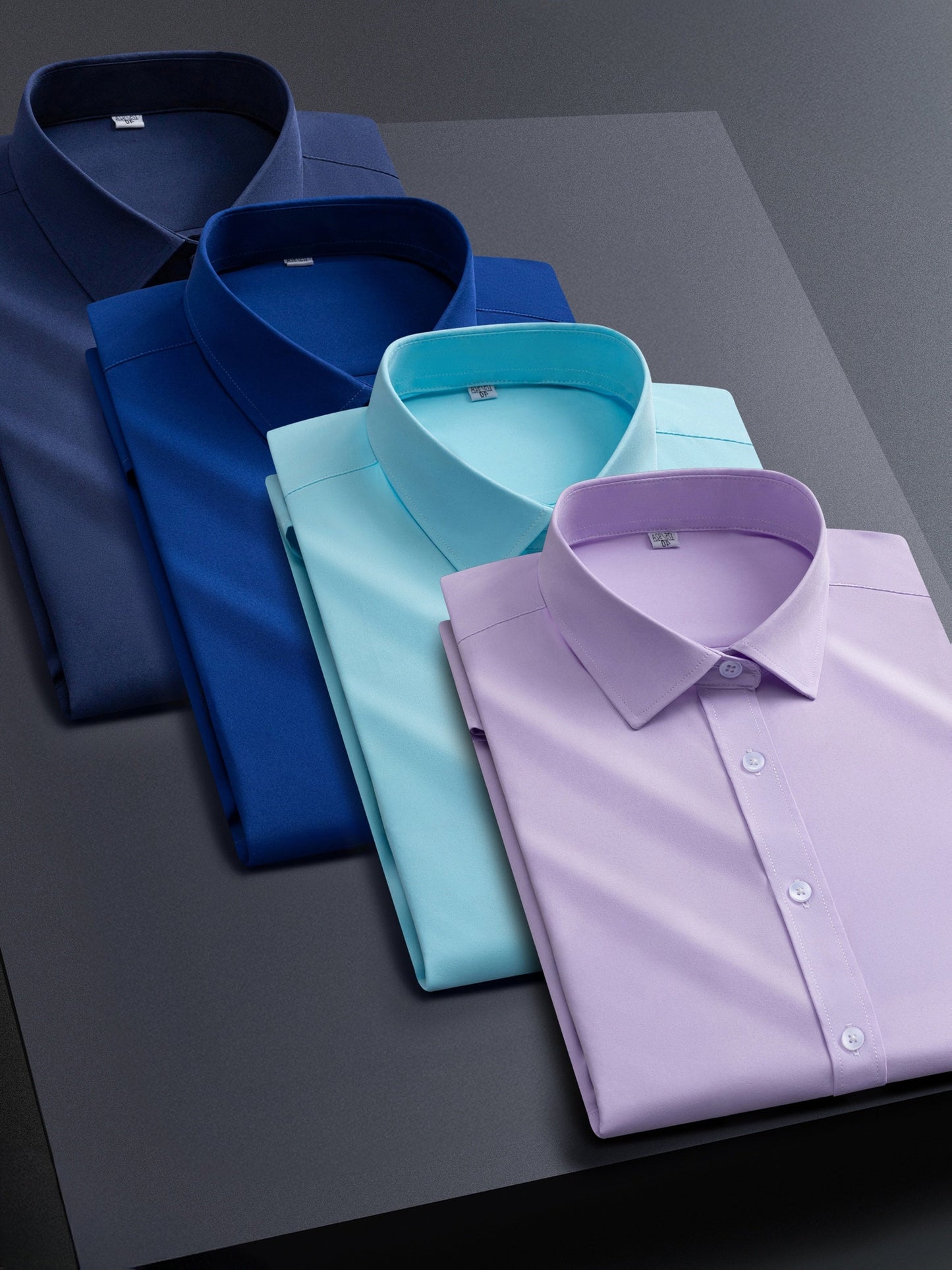Men's Solid Color Shirt - Collared Long Sleeve – BYZ / BLFL – view 6