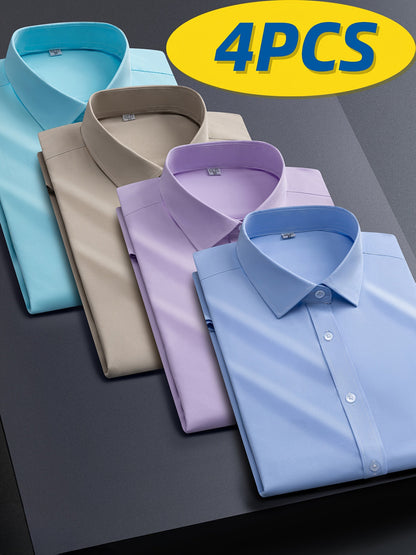 Men's Solid Color Shirt - Collared Long Sleeve – BYZ / BLFL – view 7