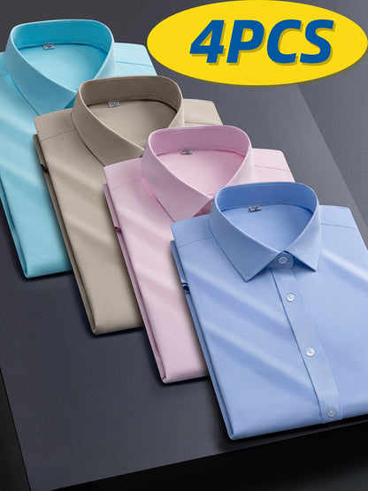Men's Solid Color Shirt - Collared Long Sleeve – BYZ / BLFL – view 29
