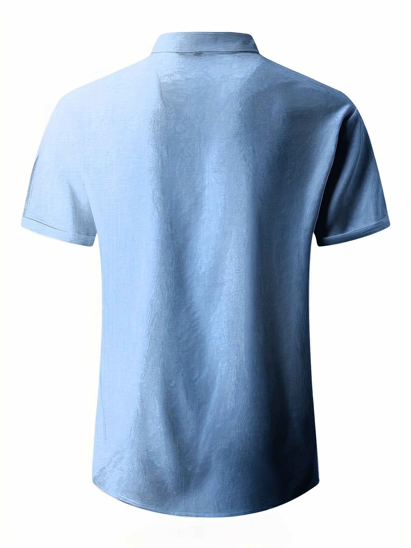 Men's Solid Color Shirt - Collared Short Sleeve – view 10