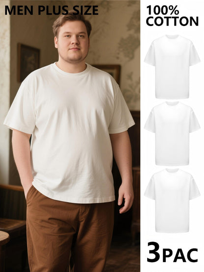 Men's Solid Color Shirt - Crew Neck Short Sleeve – 5-Variant Selection – main product image