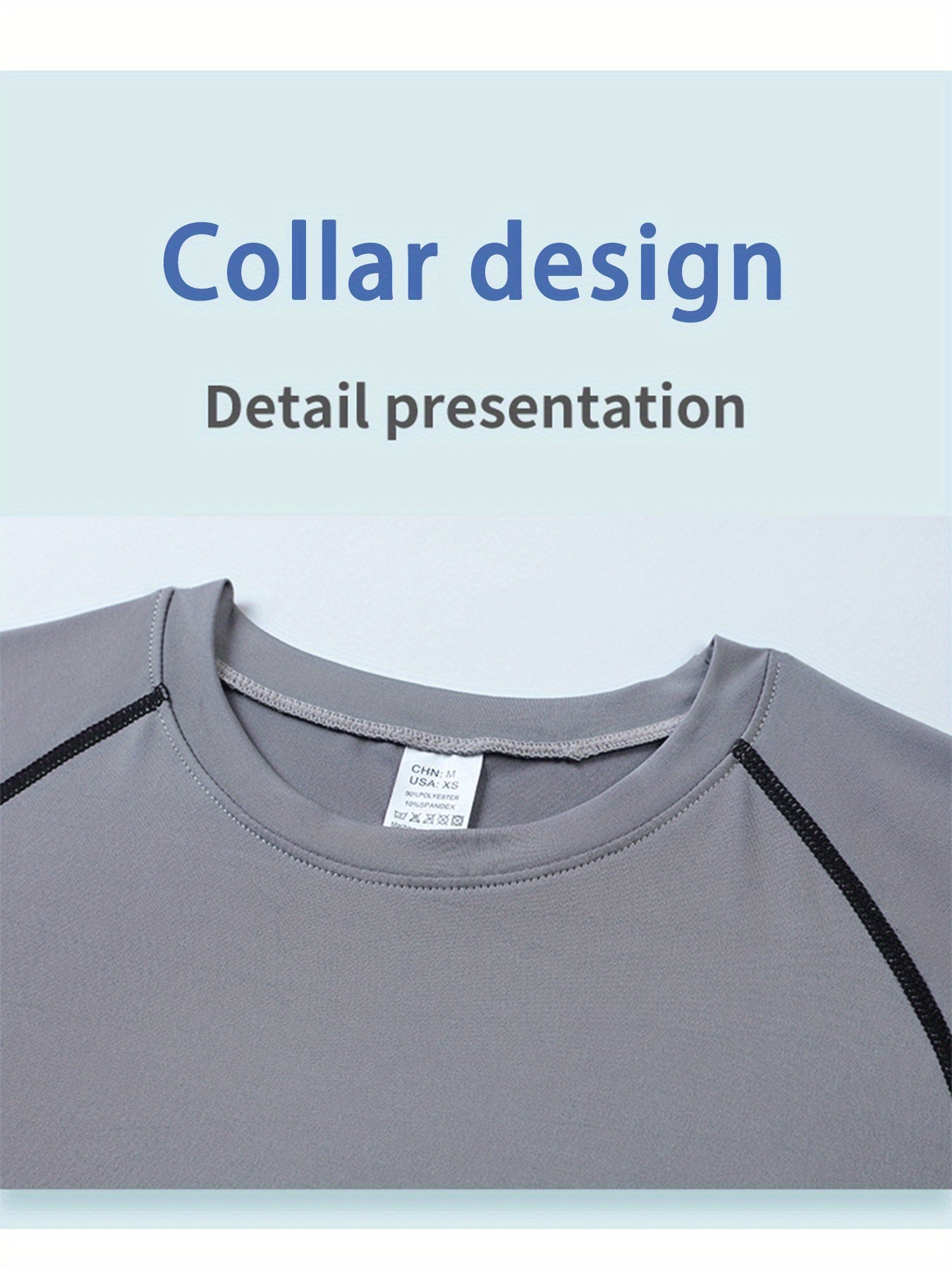 Men's Solid Color Shirt - Long Sleeve – Black detail view