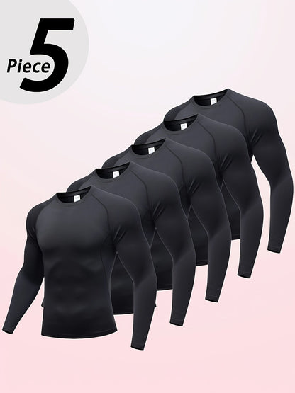 Men's Solid Color Shirt - Long Sleeve – Black detail view