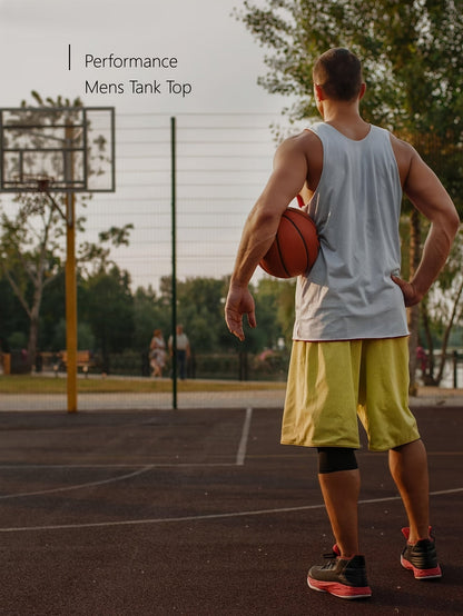 Men's Solid Color T-Shirt - Sleeveless – view 2