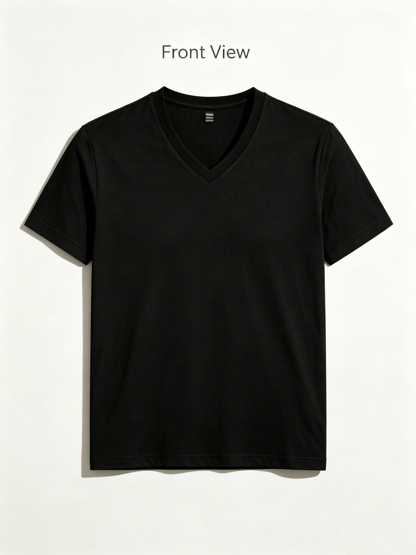 Men's Solid Color T-Shirt - V-Neck Short Sleeve – view 10