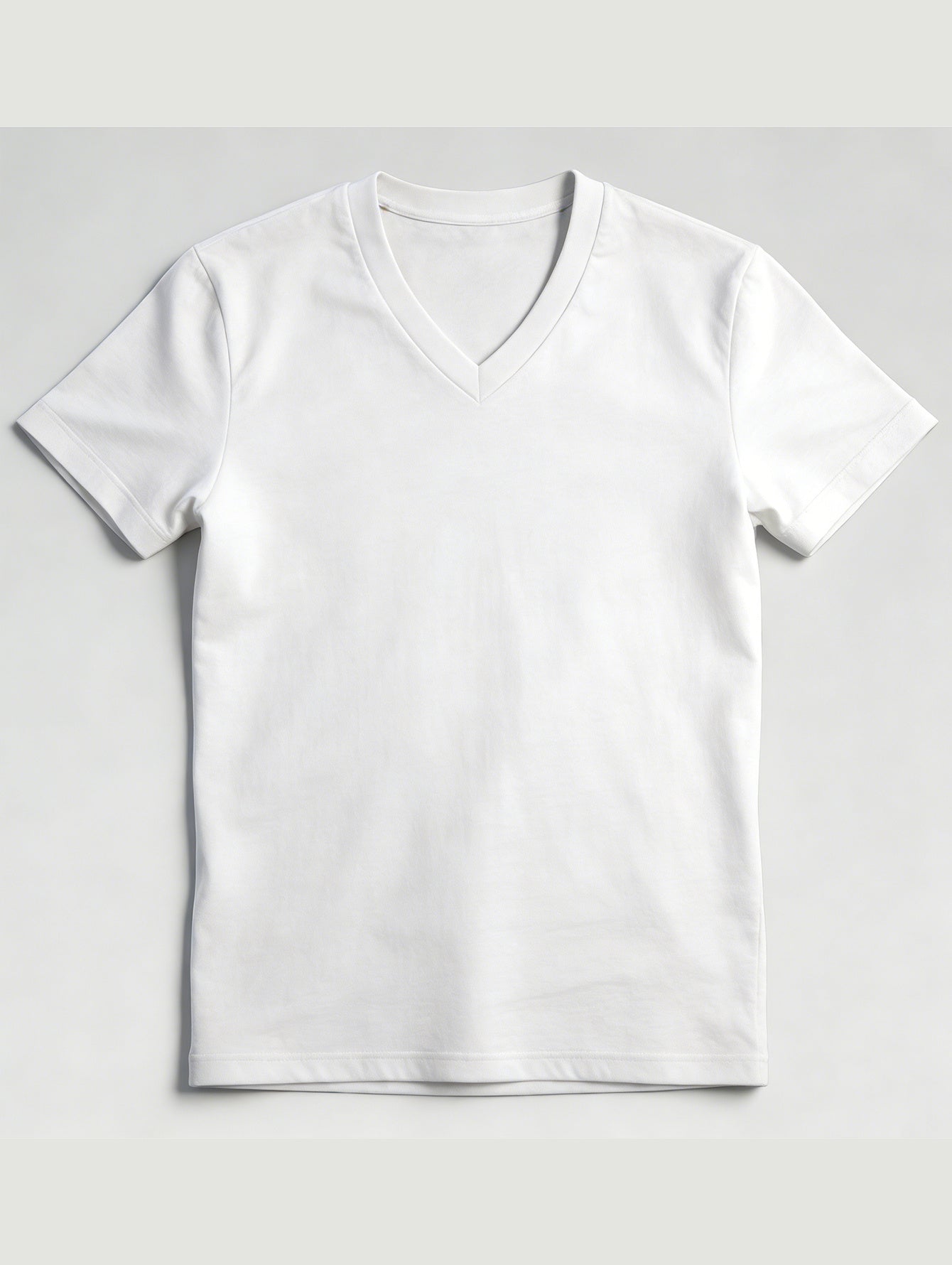 Men's Solid Color T-Shirt - V-Neck Short Sleeve – view 18