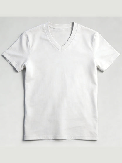 Men's Solid Color T-Shirt - V-Neck Short Sleeve – view 18