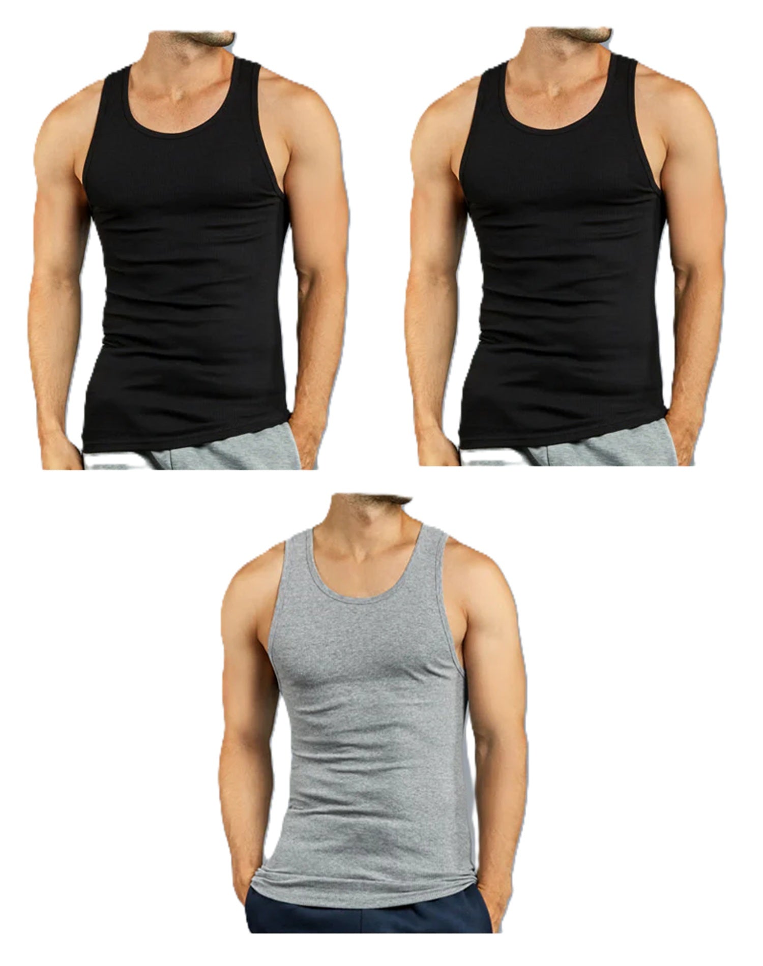 Men's Solid Color Tank Top - Classic Neck Sleeveless – Sizes S–XL – view 13